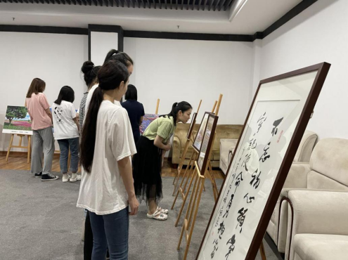 宿遷文旅集團(tuán)慶祝建黨100周年“黨旗在基層企業(yè)高高飄揚(yáng)，黨徽在一線崗位熠熠生輝”職工書(shū)法、攝影大賽取得圓滿成功(圖4)