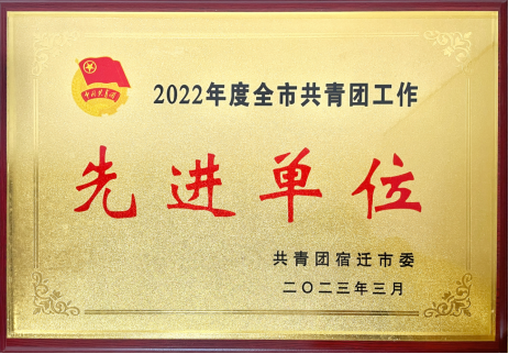 喜報(bào)！宿遷文旅集團(tuán)共青團(tuán)工作榮獲多項(xiàng)榮譽(yù)(圖1)