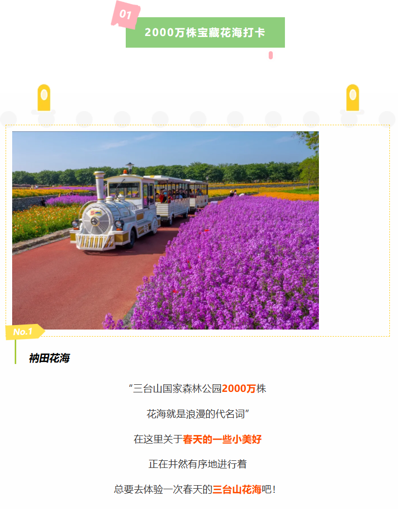 三臺山五一賞花季活動(dòng)預(yù)告來啦！2220畝寶藏花海等你來撩！(圖2)