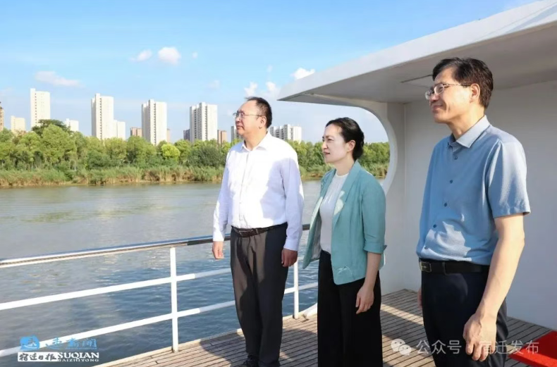 盛蕾調(diào)研大運河文化帶宿遷段建設(shè)工作(圖1)